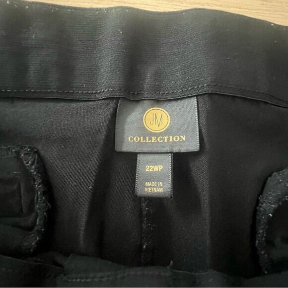 Women’s Black Pants, JM Collection, Plus Size Petite 22WP - Picture 4 of 5